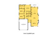 Contemporary Style House Plan - 3 Beds 2 Baths 1756 Sq/Ft Plan #1066-229 