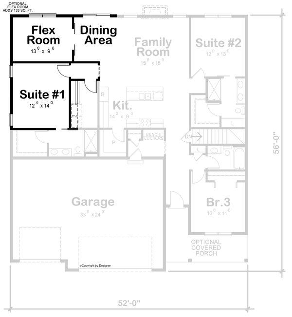 Ranch Floor Plan - Other Floor Plan #20-2512