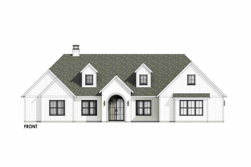 Home Plan - Exterior - Front Elevation 4 for Farmhouse House Plan #1096-127 - 4 bed, 3.5 bath