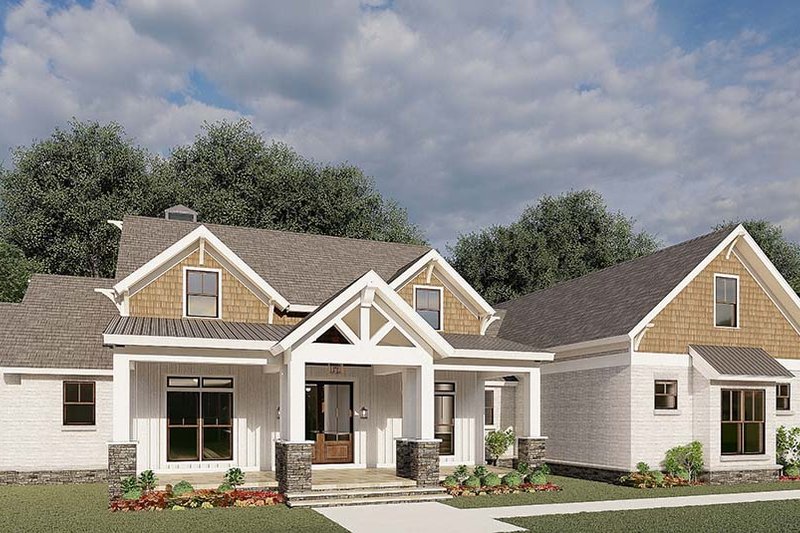 House Plan Design - Exterior - Other Elevation 2 for Farmhouse House Plan #923-197 - 3 bed, 2.5 bath