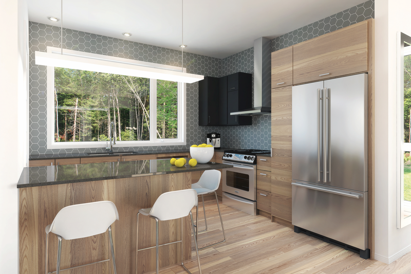 House Blueprint - Interior - Kitchen for Contemporary House Plan #23-2796 - 4 bed, 2.5 bath