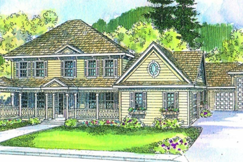 Home Plan - Exterior - Other Elevation for Colonial House Plan #124-499 - 4 bed, 4.5 bath