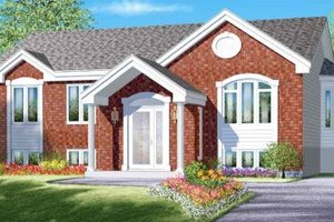 Traditional Exterior - Front Elevation Plan #25-4096