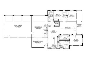 Floor Plan - Main Floor for Cottage House Plan #1064-345 - 3 bed, 3 bath