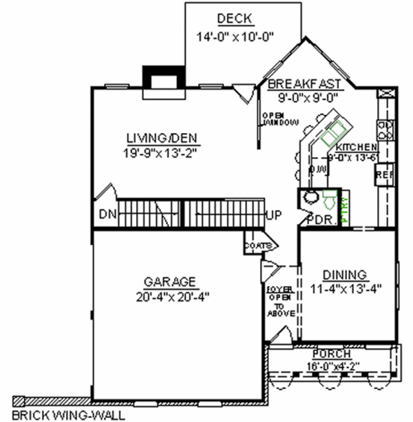 Dream House Plan - European Floor Plan - Main Floor Plan #119-278