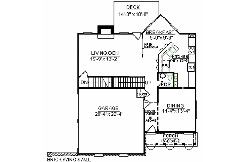 House Plan Design - Floor Plan - Main Floor for European House Plan #119-278 - 3 bed, 2.5 bath