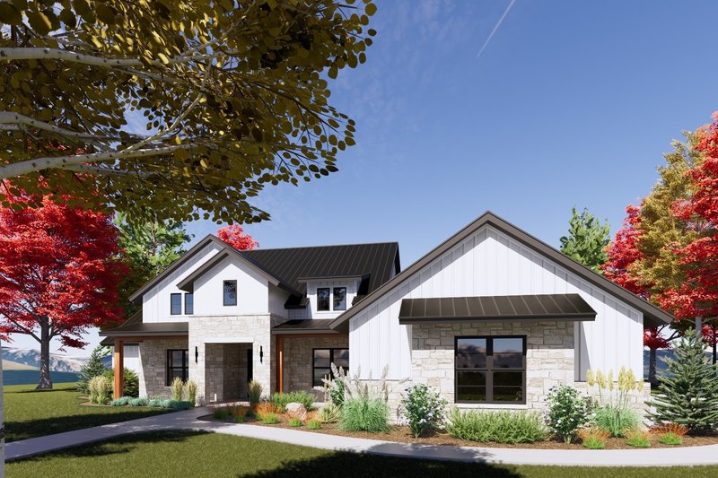 Architectural House Design - Exterior - Front Elevation 4 for Farmhouse House Plan #1096-39 - 4 bed, 4.5 bath