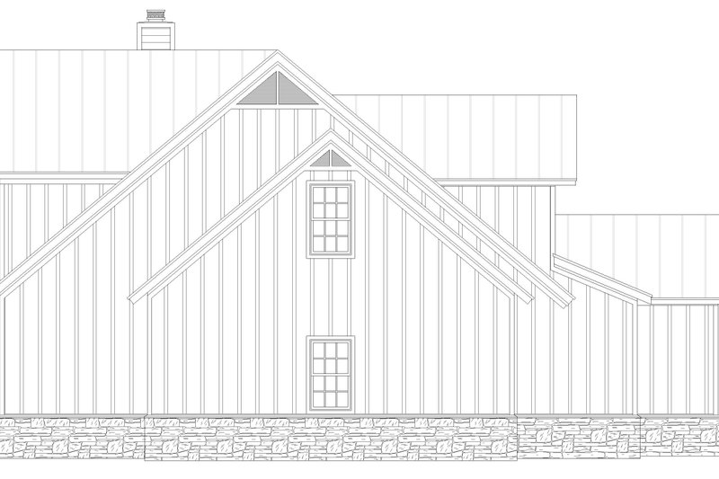 Architectural House Design - Exterior - Other Elevation for Farmhouse House Plan #932-1416 - 4 bed, 3.5 bath
