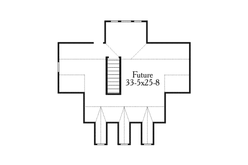 Dream House Plan - Floor Plan - Other Floor for Farmhouse House Plan #406-236 - 3 bed, 2 bath