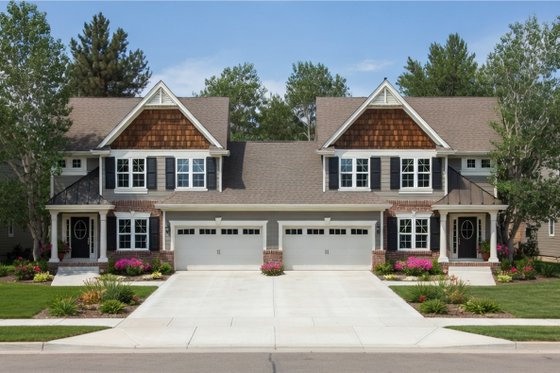 Exterior - Front Elevation 3 for Cottage House Plan #20-1351 - 3 bed, 2.5 bath