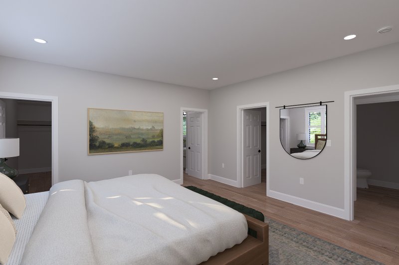 House Blueprint - Interior - Master Bedroom 1 for Farmhouse House Plan #1060-487 - 4 bed, 3.5 bath