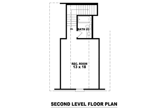 Floor Plan - Upper Floor for European House Plan #81-1140 - 3 bed, 3 bath
