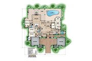 Mediterranean Style House Plan - 4 Beds 4.5 Baths 4817 Sq/Ft Plan #27-560 