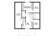 Bungalow Style House Plan - 2 Beds 1.5 Baths 922 Sq/Ft Plan #126-208 