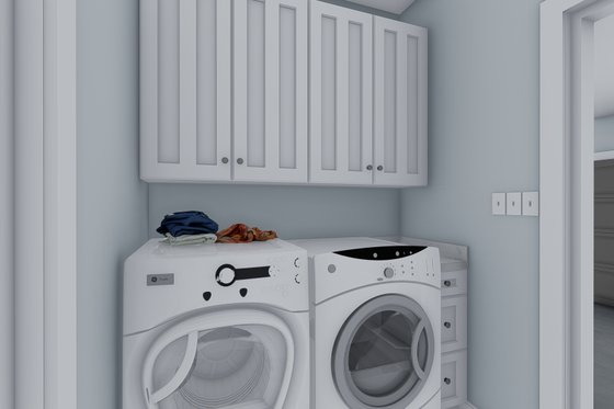 Interior - Laundry for Farmhouse House Plan #1060-104 - 3 bed, 2 bath