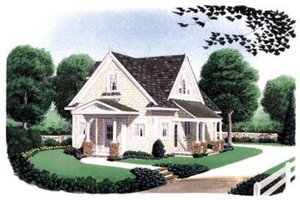 Farmhouse Exterior - Front Elevation Plan #410-105