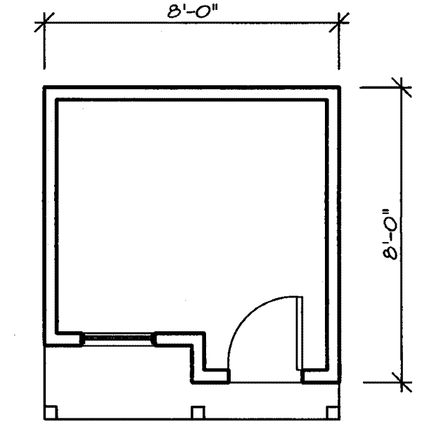 House Blueprint - Cottage Floor Plan - Main Floor Plan #23-472