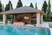Mediterranean Style House Plan - 0 Beds 0.5 Baths 182 Sq/Ft Plan #455-267 