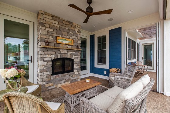 Exterior - Covered Porch 1 for Cottage House Plan #928-403 - 4 bed, 2.5 bath