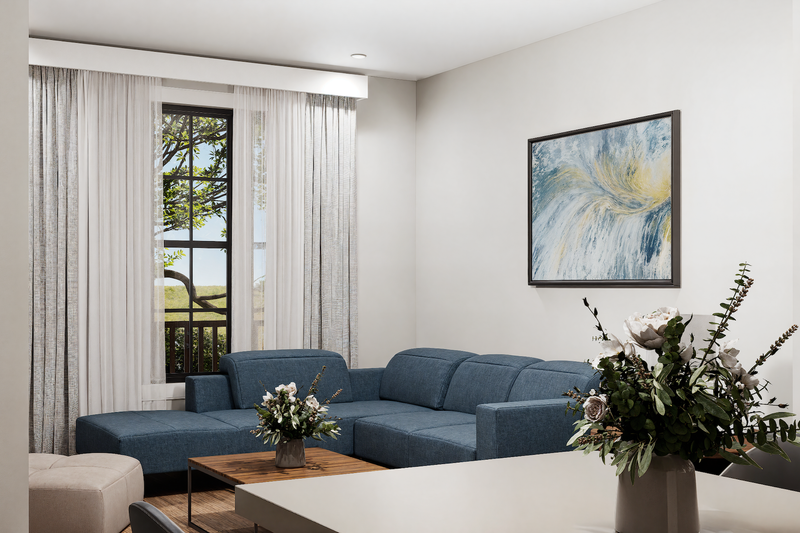 Home Plan - Interior - Family Room 1 for Farmhouse House Plan #54-673 - 3 bed, 2 bath