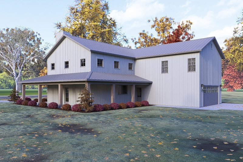 Home Plan - Exterior - Rear Elevation for Farmhouse House Plan #1095-2 - 5 bed, 4.5 bath