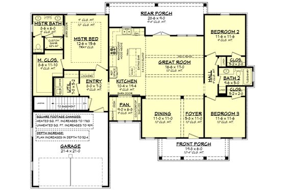 Floor Plan - Other Floor for Farmhouse House Plan #430-221 - 3 bed, 2 bath