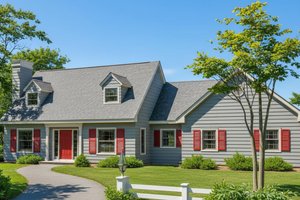 Colonial Exterior - Front Elevation Plan #101-203