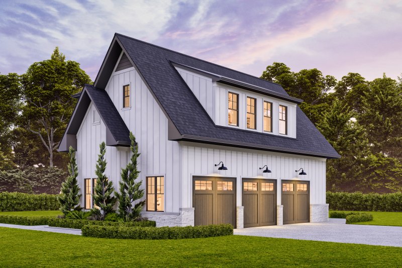 Home Plan - Exterior - Front Elevation 5 for Farmhouse House Plan #119-455 - 1 bed, 1 bath