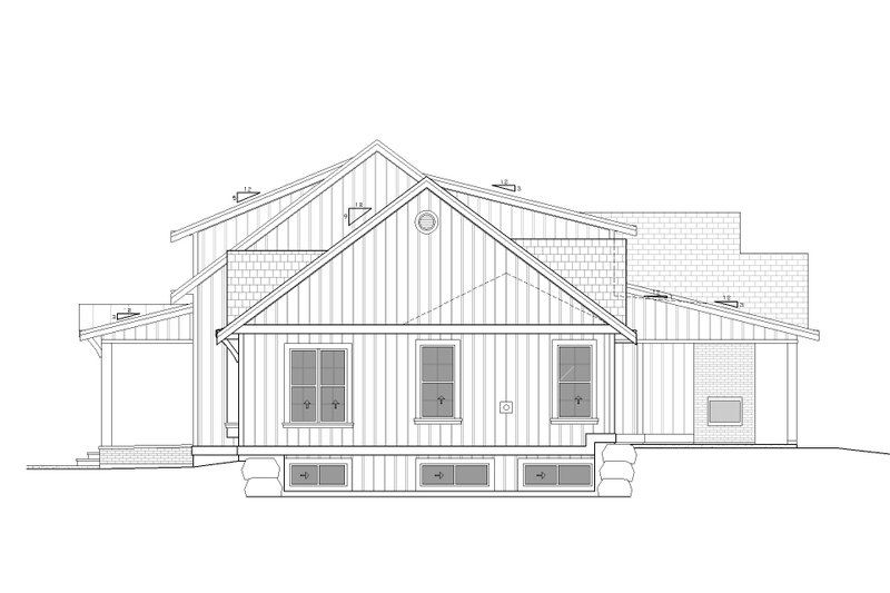 Home Plan - Exterior - Other Elevation for Farmhouse House Plan #1086-9 - 4 bed, 2.5 bath