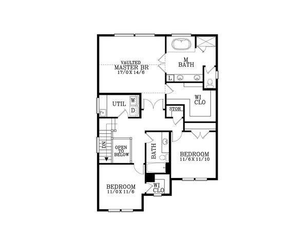 Home Plan - Craftsman Floor Plan - Upper Floor Plan #53-585