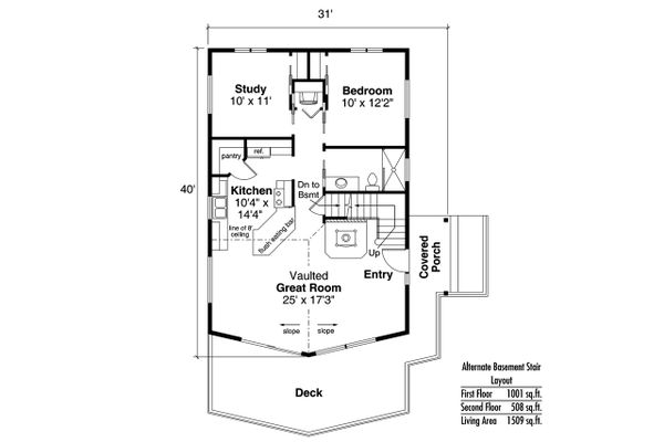 Home Plan - Cabin Floor Plan - Other Floor Plan #124-1158