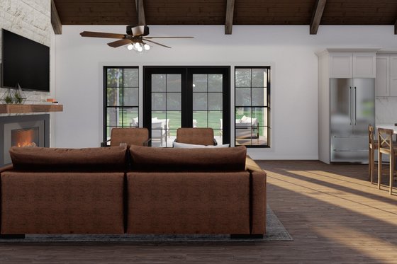 Interior - Family Room 1 for Country House Plan #923-36 - 3 bed, 3.5 bath