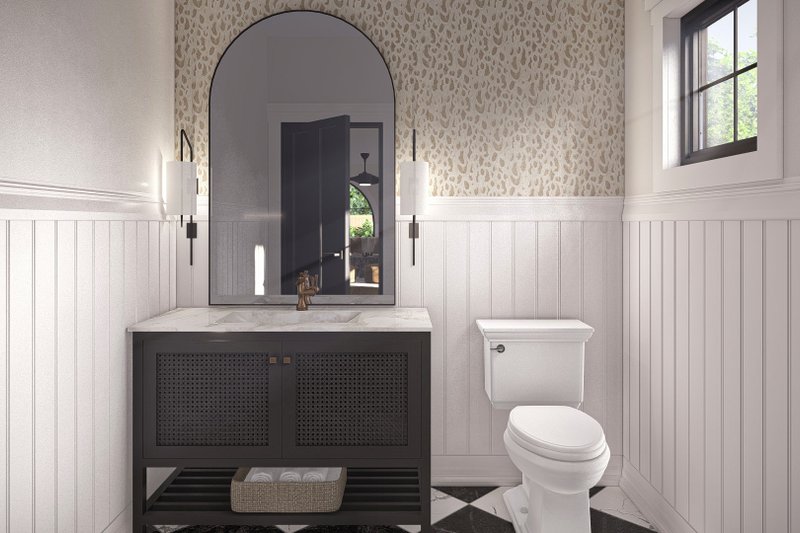House Blueprint - Interior - Bathroom for Modern House Plan #455-447 - 2 bed, 1 bath