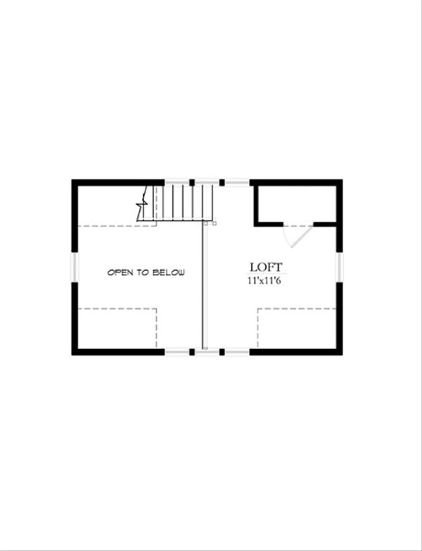 Cottage Floor Plan - Upper Floor Plan #514-10