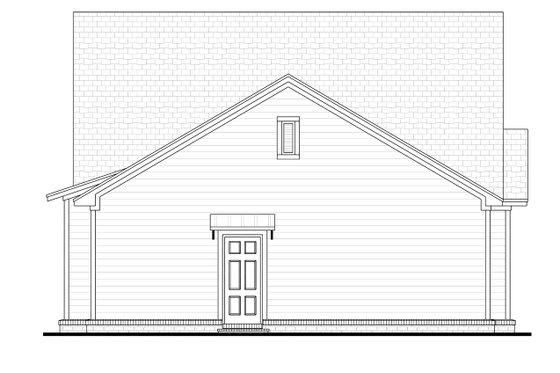 Exterior - Rear Elevation for Cottage House Plan #430-114 - 3 bed, 2 bath