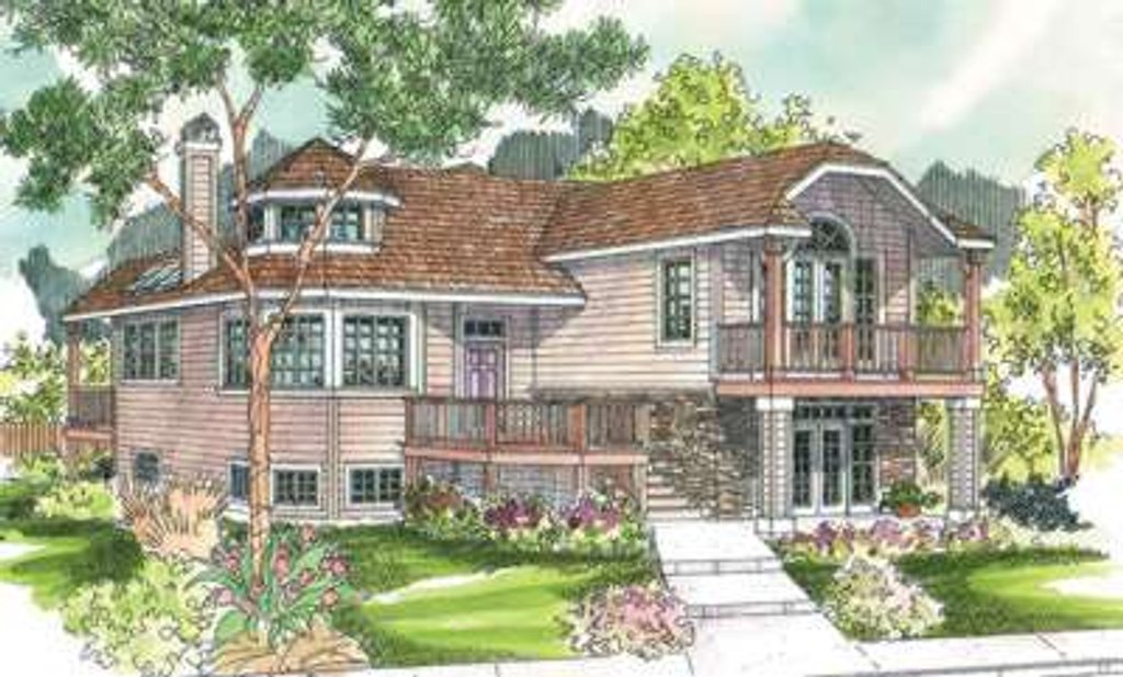 Cottage style house plan Traditional Style House Plan - 2 Beds 3 Baths 1940 Sq/Ft Plan #124-581