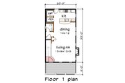 Craftsman Style House Plan - 3 Beds 2.5 Baths 1408 Sq/Ft Plan #79-341 Floor 