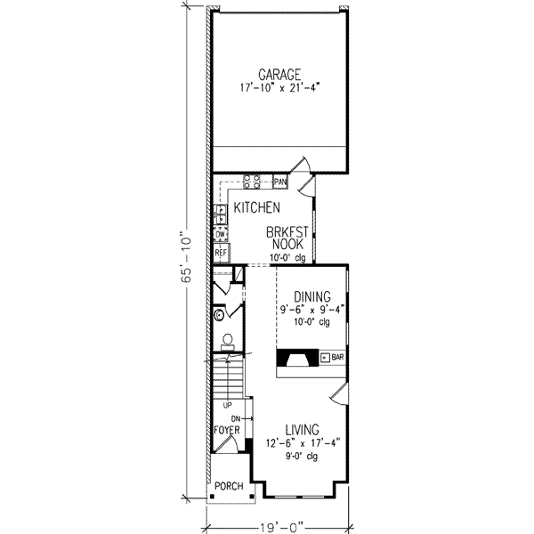 Victorian Floor Plan - Main Floor Plan #410-220