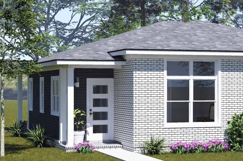 House Blueprint - Exterior - Other Elevation for Modern House Plan #513-2446 - 2 bed, 2 bath