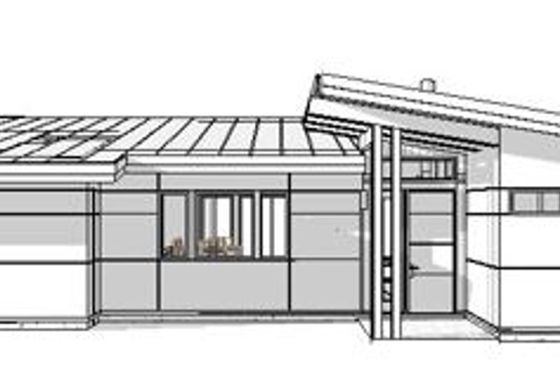 House Design - Exterior - Front Elevation for Modern House Plan #895-159 - 2 bed, 2 bath