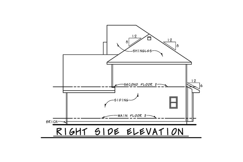 House Plan Design - Exterior - Other Elevation 1 for Farmhouse House Plan #20-2549 - 3 bed, 2.5 bath