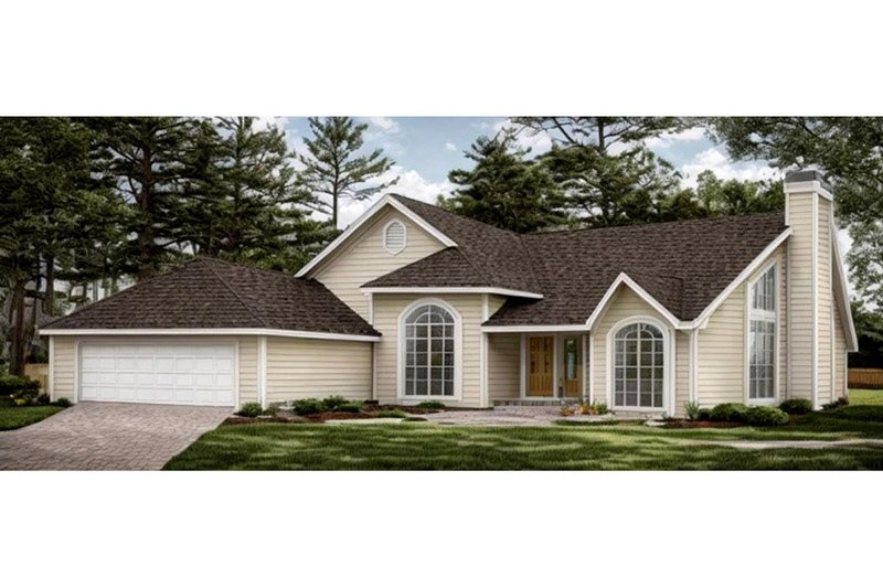 House Blueprint - Traditional Exterior - Front Elevation Plan #3-151