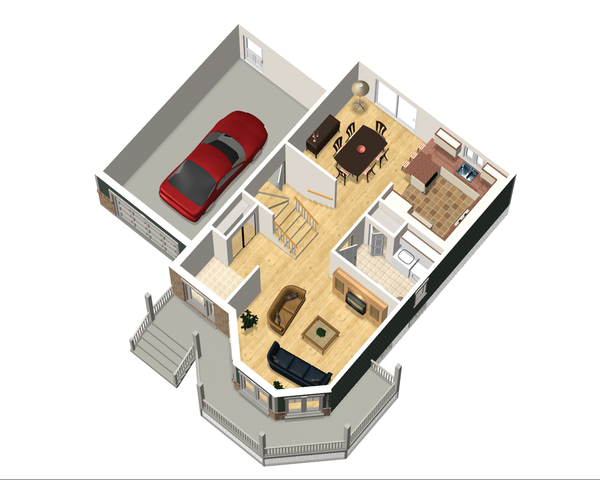 Victorian Floor Plan - Main Floor Plan #25-4700