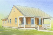 Cottage Style House Plan - 2 Beds 2 Baths 888 Sq/Ft Plan #514-11 