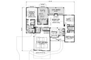 European Style House Plan - 3 Beds 2 Baths 1908 Sq/Ft Plan #459-1 