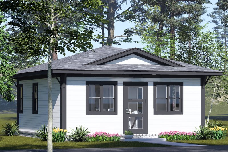 Home Plan - Exterior - Other Elevation 4 for Modern House Plan #513-2494 - 1 bed, 1 bath
