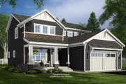 Bungalow Style House Plan - 3 Beds 2.5 Baths 2216 Sq/Ft Plan #51-1370 