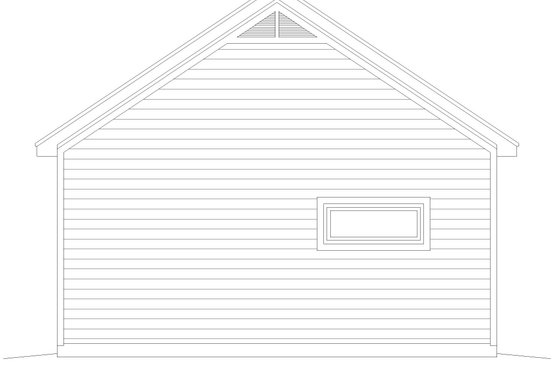Exterior - Rear Elevation for Country House Plan #932-169, 0 bath