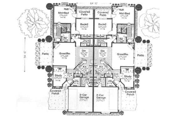 Floor Plan - Main Floor for Traditional House Plan #310-469 - 3 bed, 2 bath