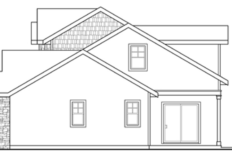 Home Plan - Exterior - Other Elevation 1 for Craftsman House Plan #124-881 - 3 bed, 2.5 bath